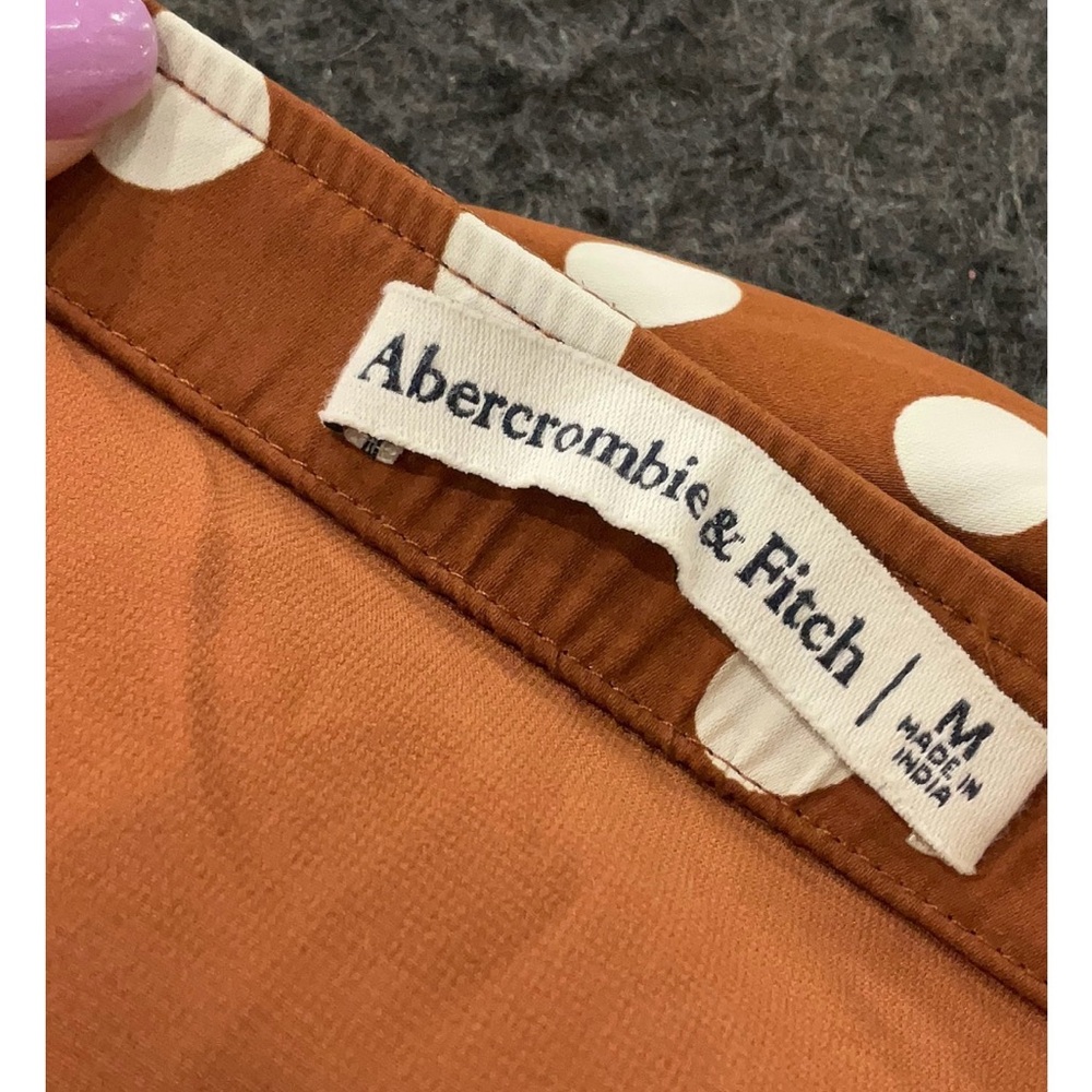 Abercrombie & Fitch Rust Polka Dot Midi Skirt - Picture 4 of 4